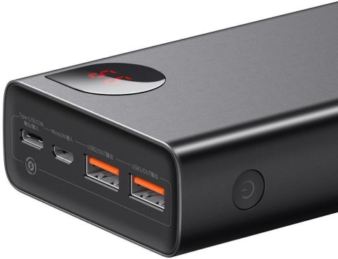 Powerbank Baseus Adaman Digital Display PPIMDA-D01 20000mAh 65W PD QC 4.0 2x USB-A 1x USB-C + KABEL BASEUS Powerbank Baseus Adaman Digital Display PPIMDA-D01 20000mAh 65W PD QC 4.0 2x USB-A 1x USB-C + KABEL BASEUS