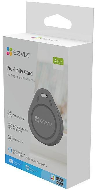 BRELOKI ZBLIŻENIOWE EZVIZ CS-DL-IC-CPU-R200 (4szt) EZVIZ BRELOKI ZBLIŻENIOWE EZVIZ CS-DL-IC-CPU-R200 (4szt) EZVIZ