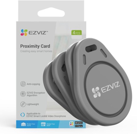 BRELOKI ZBLIŻENIOWE EZVIZ CS-DL-IC-CPU-R200 (4szt) EZVIZ BRELOKI ZBLIŻENIOWE EZVIZ CS-DL-IC-CPU-R200 (4szt) EZVIZ