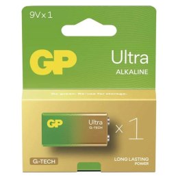 Bateria alkaliczna, R61, 9V, GP, folia, 1-pack, ULTRA