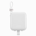 POWERBANK Joyroom Cutie Series JR-L008 10000mAh 22.5W PD QC Z KABLAMI 1x USB-A 1x USB-C BIAŁY JOYROOM