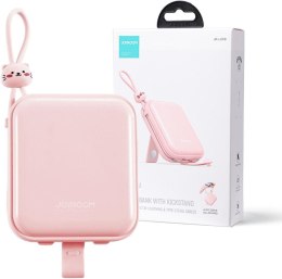 POWERBANK Joyroom Cutie Series JR-L008 10000mAh 22.5W PD QC Z KABLAMI 1x USB-A 1x USB-C RÓŻOWY JOYROOM