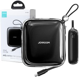 POWERBANK Joyroom Jelly Series JR-L002 10000mAh 22.5W PD QC Z KABLEM 1x USB-A 1x USB-C CZARNY JOYROOM