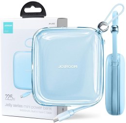 POWERBANK Joyroom Jelly Series JR-L002 10000mAh 22.5W PD QC Z KABLEM 1x USB-A 1x USB-C NIEBIESKI JOYROOM