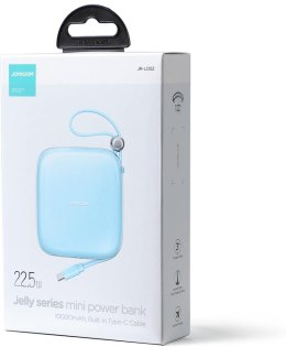 POWERBANK Joyroom Jelly Series JR-L002 10000mAh 22.5W PD QC Z KABLEM 1x USB-A 1x USB-C NIEBIESKI JOYROOM