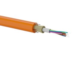 Kabel światłowodowy OS2 zewnętrzny DAC do bezpośredniego układania w ziemi, pomarańczowy SM 4J 9/125 G652D Fca PE ALANTEC