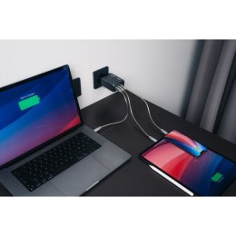 Ładowarka GaN Verbatim, USB 3.0, USB C, szara, 200 W, wymienne końcówki C,G,A