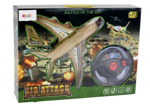 Samolot R/C Zdalnie Sterowany Wojskowy Moro Światła Pilot LEAN Toys Samolot R/C Zdalnie Sterowany Wojskowy Moro Światła Pilot LEAN Toys