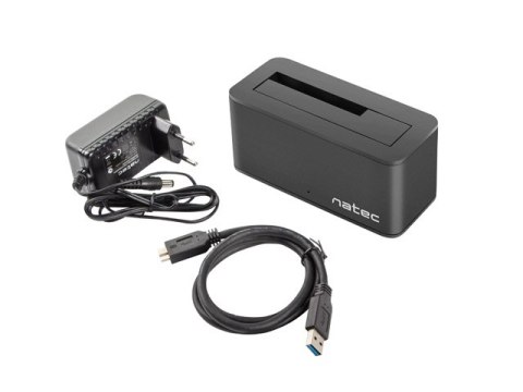 Stacja dokująca Natec Kangaroo SATA 2.5/3,5cala USB 3.0 + zasilacz NATEC Stacja dokująca Natec Kangaroo SATA 2.5/3,5cala USB 3.0 + zasilacz NATEC