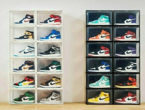 3x BOX NA BUTY ORGANIZER PUDEŁKO BIAŁE do rozm. 47 Bituxx 3x BOX NA BUTY ORGANIZER PUDEŁKO BIAŁE do rozm. 47 Bituxx