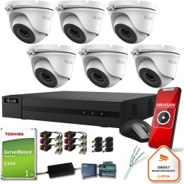 Zestaw monitoringu Hilook 6 kamer 5MPx TVICAM-T5M z dyskiem 1TB HILOOK