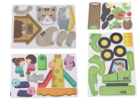 Klocki Puzzle Konstrukcyjne 3D DIY Dinozaury Rozkręcanie Wiertarka LEAN Toys Klocki Puzzle Konstrukcyjne 3D DIY Dinozaury Rozkręcanie Wiertarka LEAN Toys
