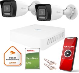 Zestaw monitoringu Hilook by Hikvision 2 kamer IP IPCAM-B2-30DL 1TB dysk HILOOK