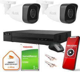 Zestaw monitoringu Hilook by Hikvision 2 kamer IP IPCAM-B5 1TB dysk HILOOK