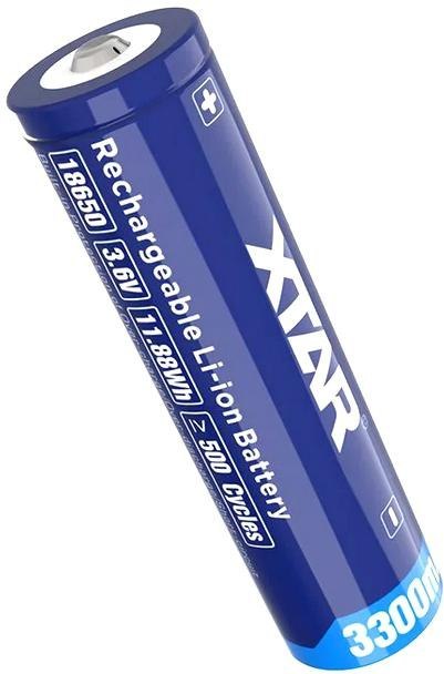 Akumulator 18650 Li-Ion 3,6V Xtar 3300mAh (1 szt.) z zabezpieczeniem XTAR Akumulator 18650 Li-Ion 3,6V Xtar 3300mAh (1 szt.) z zabezpieczeniem XTAR