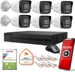 Zestaw monitoringu Hilook 6 kamer IP IPCAM-B4-30DL dysk 1TB HILOOK