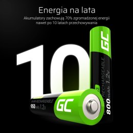 16x Akumulatorki Paluszki AAA R3 950mAh Ni-MH Baterie do ładowania Green Cell