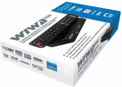 Zestaw Tuner DVB-T/T2 WIWA H.265 + Antena WiFi USB WIWA Zestaw Tuner DVB-T/T2 WIWA H.265 + Antena WiFi USB WIWA