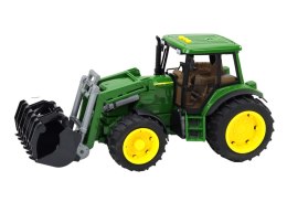 Traktor Rolniczy Koparka Duży Zielony Światła Dźwięki LEAN Toys