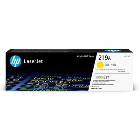 HP TerraJet oryginalny toner W2192A, HP 219A, yellow, 1200s