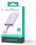 Powerbank Joyroom JR-PBM01 10000mAh 20W 1x USB-C 2x Lightning fioletowy + kabel JOYROOM