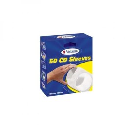 Box na 1 szt. CD, papier, biały, 50-pack