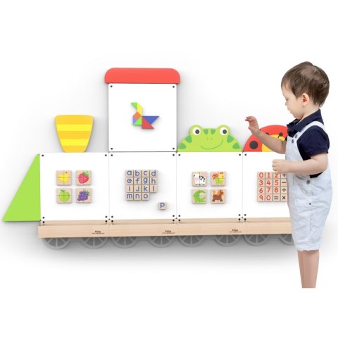VIGA System Tablic Edukacyjnych Pociąg Zwierzątka Certyfikat FSC Viga Toys VIGA System Tablic Edukacyjnych Pociąg Zwierzątka Certyfikat FSC Viga Toys