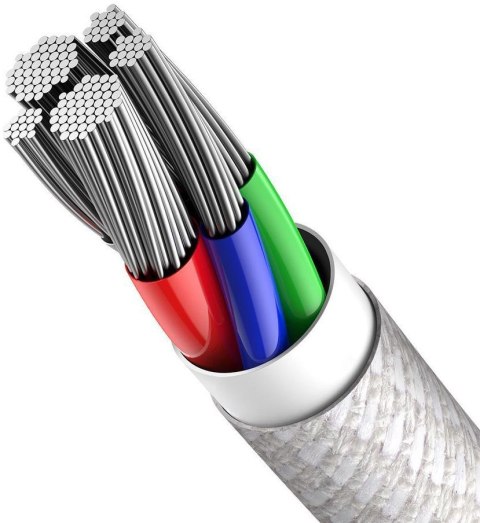 KABEL USB-C -> Lightning / iPhone Baseus Cafule CATLGD-A02 2m 20W PD Quick Charging BIAŁY W OPLOCIE BASEUS KABEL USB-C -> Lightning / iPhone Baseus Cafule CATLGD-A02 2m 20W PD Quick Charging BIAŁY W OPLOCIE BASEUS