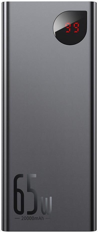 Powerbank Baseus Adaman Digital Display PPIMDA-D01 20000mAh 65W PD QC 4.0 2x USB-A 1x USB-C + KABEL BASEUS Powerbank Baseus Adaman Digital Display PPIMDA-D01 20000mAh 65W PD QC 4.0 2x USB-A 1x USB-C + KABEL BASEUS