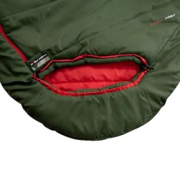 Śpiwór High Peak Pak 600 Eco 210x75x50 cm zielono-czerwony 23247