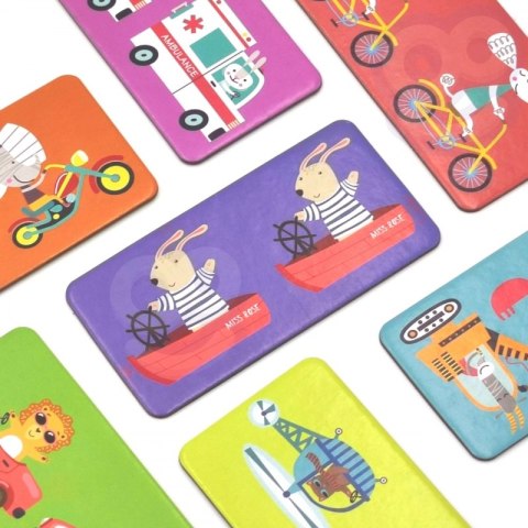 WOOPIE Gra Edukacyjna Transport Zwierzęta Puzzle Domino Montessori Woopie WOOPIE Gra Edukacyjna Transport Zwierzęta Puzzle Domino Montessori Woopie