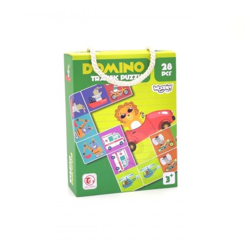 WOOPIE Gra Edukacyjna Transport Zwierzęta Puzzle Domino Montessori Woopie WOOPIE Gra Edukacyjna Transport Zwierzęta Puzzle Domino Montessori Woopie