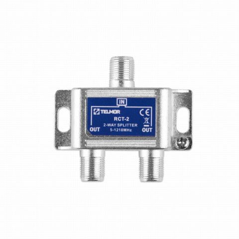 Rozgałęźnik TELMOR RCT-2 Splitter 2x1.2G TELMOR Rozgałęźnik TELMOR RCT-2 Splitter 2x1.2G TELMOR