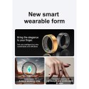 Smart RING złoty, pomiar ciśnienia, tętno, monitorowanie snu, 10", Powerton