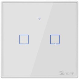 Dotykowy włącznik światła Sonoff WiFi + RF 433 T2 EU TX (2-kanałowy) SONOFF