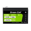 Green Cell CUBE Akumulator LiFePO4 10Ah 12.8V 128Wh Litowo-Żelazowo-Fosforanowy do zasilania i oświetlenia awaryjnego, central