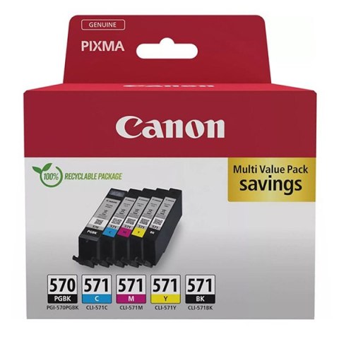 INK CARTRIDGES PGI-570/CLI-571 PGBK/C/M/Y/BK MULTI NON-BLISTERED PROD, UCTS W/O SECURITY