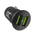 Ładowarka samochodowa Green Cell PowerRide Nano 36W USB-A Power Delivery 3.0 z szybkim ładowaniem Ultra Charge