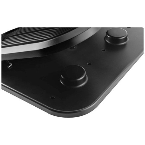 Podstawa ergonomiczna pod nogi, fitness stepper, czarny, stal, 20 kg nośność, Powerton, strukturalna powierzchnia Podstawa ergonomiczna pod nogi, fitness stepper, czarny, stal, 20 kg nośność, Powerton, strukturalna powierzchnia