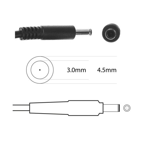 Zasilacz Ładowarka RDY 19.5V 3.34A 65W do Dell Inspiron 15 3543 3558 3559 5552 5558 5559 5568 17 5758 5759