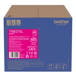 Brother oryginalny toner TN-821XLM, magenta, 9000s