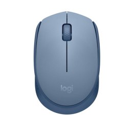 Mysz bezprzewodowa, Logitech M171, niebiesko-szara, optyczna, 1000DPI