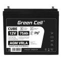 Green Cell Cube AGM VRLA IP54 12V 75Ah bezobsługowy akumulator do kampera fotowoltaiki paneli solarnych łodzi