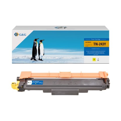 G&G kompatybilny toner z Brother TN243Y, NT-PB243Y, yellow, 1000s