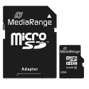 MediaRange Micro Secure Digital Card, 32GB, micro SDHC, MR959, UHS-I U1 (Class 10), z adapterm