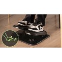 Podstawa ergonomiczna pod nogi, FOOTPODIUM czarny, plastikowy, ULTRADESK