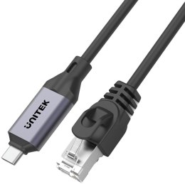 Unitek Kabel Ethernet USB C RJ-45 LAN, przewód sieciowy, 5m UNITEK