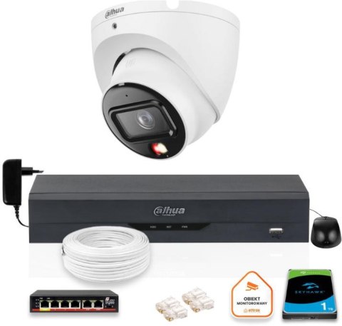 ZESTAW Kamera IP Dahua 6mpx IPC-HDW1639T-A-IL-0280B-S6 + DYSK 1TB DAHUA ZESTAW Kamera IP Dahua 6mpx IPC-HDW1639T-A-IL-0280B-S6 + DYSK 1TB DAHUA