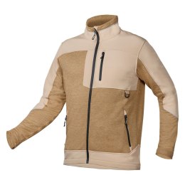 BLUZA SOFTSHELL OUTDOOR, BEŻOWA, ROZMIAR XL