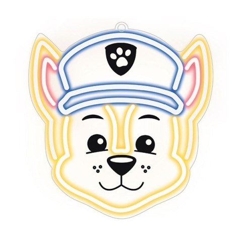 Hanging neon LED Paw Patrol on plexiglass - Chase OW-130346